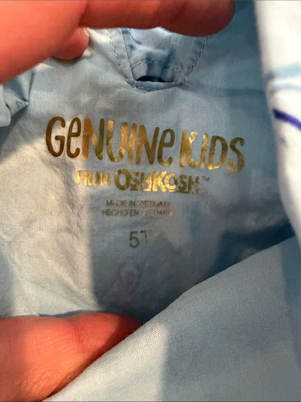 Genuine Kids by OshKosh B'gosh Blue Swimmer Print Dress Size 5T NWT - C8-037